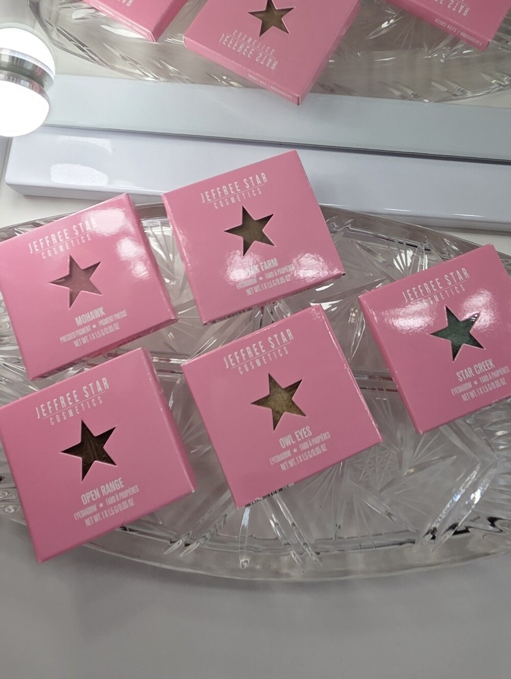 JEFFREE STAR ARTISTRY SINGLES 5 PC EYESHADOW BUNDLE NEW IN BOX